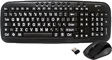 GEEMARC WIRELESS KEYBOARD & MOUSE with 